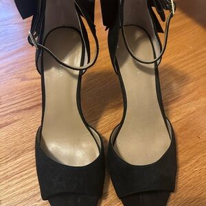 Ann Taylor Black Suede Heels